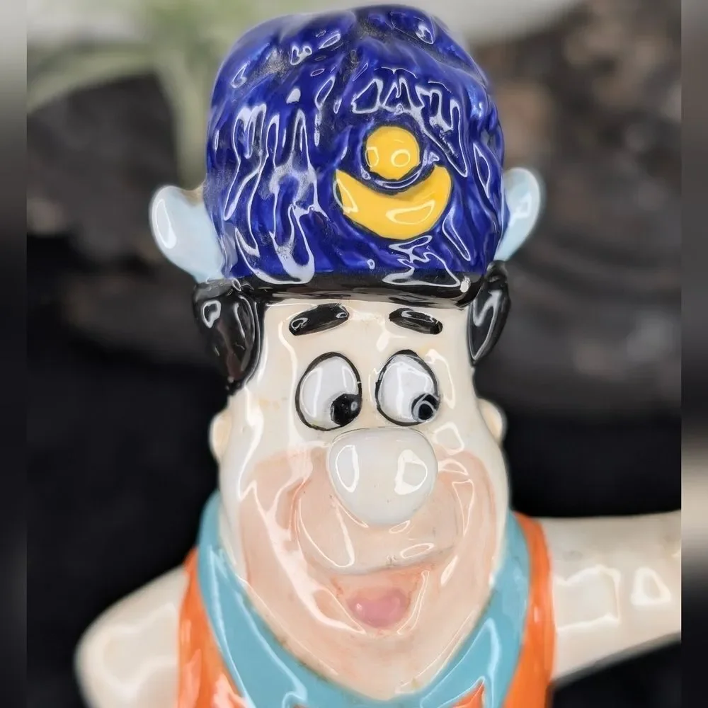 Vintage Fred Flintstone and Barney Rubble Salt & Pepper Shakers - Hanna Barbera
